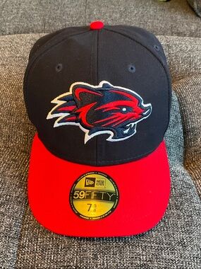New Era MiLB Black Fitted Baseball Cap - New Hampshire Fisher Cats